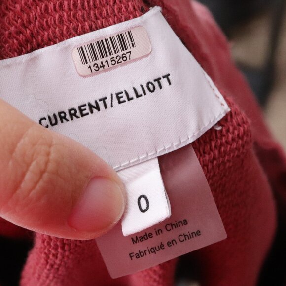 Current/Elliott | Crewneck‎ Pullover Sweatshirt 0 - Picture 6 of 7